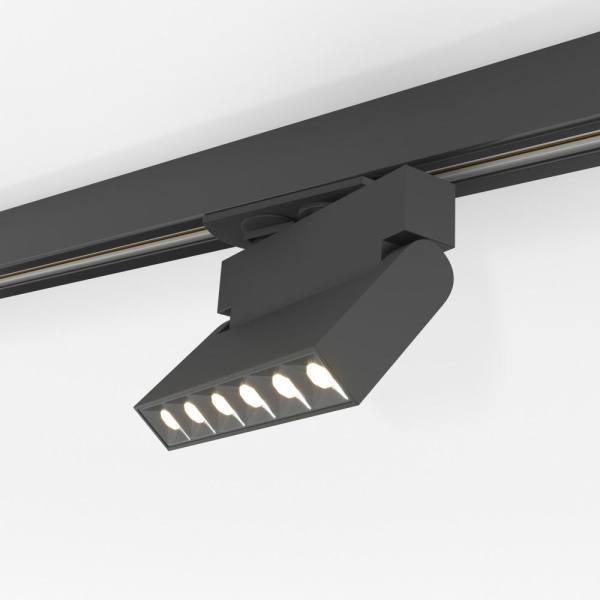 Basic System Трековый поворотный светильник 10W 4200K Garda черный 85017/01