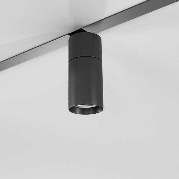 Slim Magnetic Трековый поворотный светильник  R01 6W 4200K черный 85011/01
