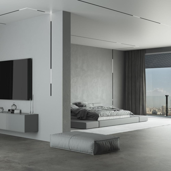 Slim Magnetic Трековый светильник  L02 20W 4200K черный 85002/01