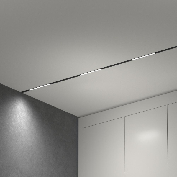 Slim Magnetic Трековый светильник  L01 10W 4200K черный 85000/01