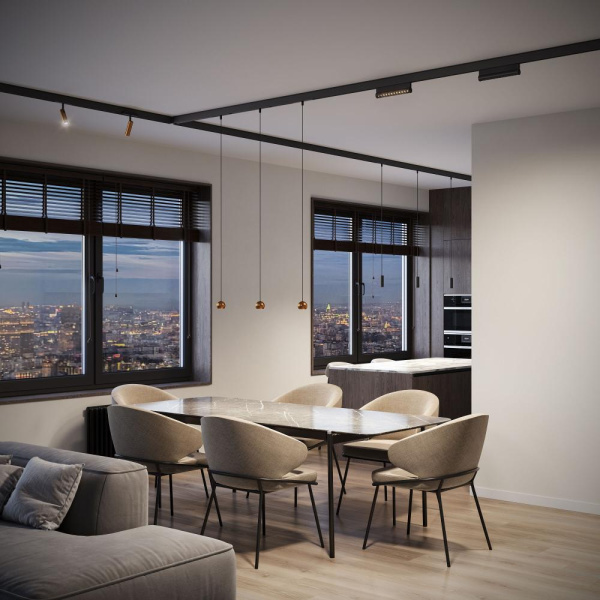 Slim Magnetic Шинопровод накладной черный 1м 85085/00