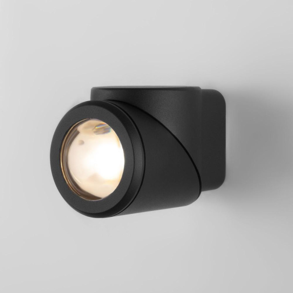 Уличный настенный поворотный светодиодный светильник GIRA U LED IP54 35127/U черный