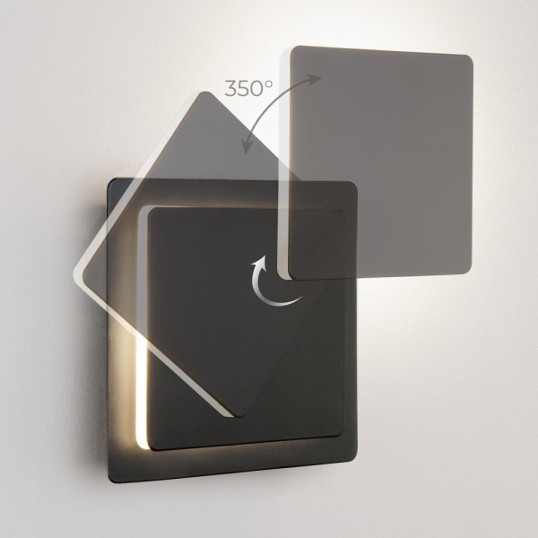 Настенный поворотный светодиодный светильник Screw LED 40136/1 черный