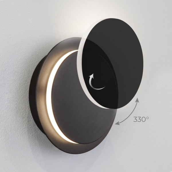 Настенный поворотный светодиодный светильник 40135/1 черный