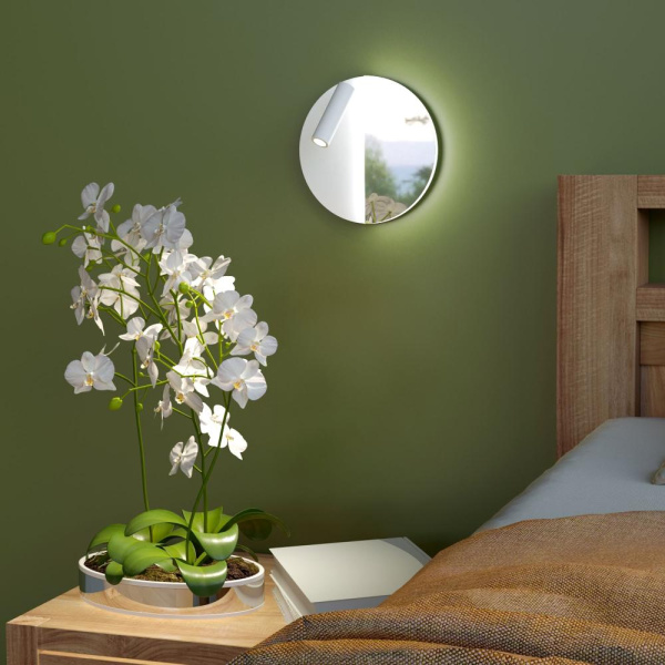 Настенный поворотный светодиодный светильник Drom LED 40105/LED белый/хром