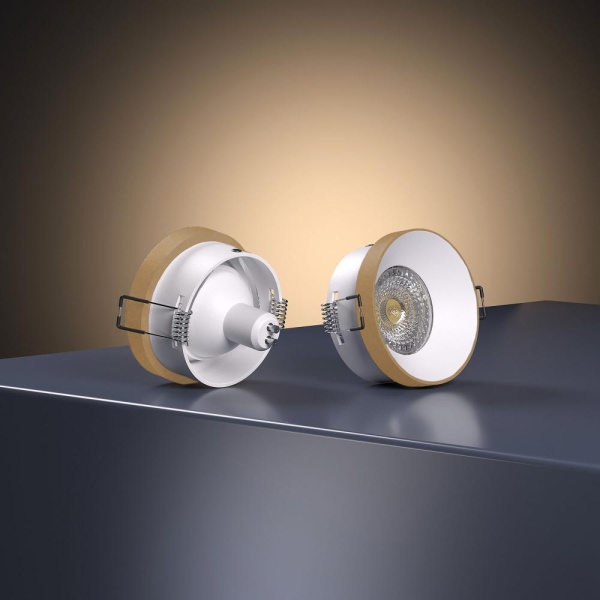 Встраиваемый точечный светильник 112 MR16 белый/золото