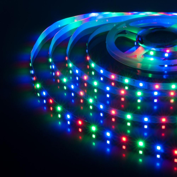 Светодиодная лента Лента светодиодная 12V 4,8W 60Led 2835 IP20 RGB, 5м