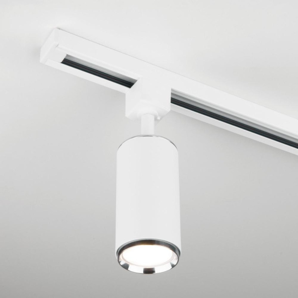 Basic System Трековый поворотный светильник GU10 Svit белый/хром MRL 1013