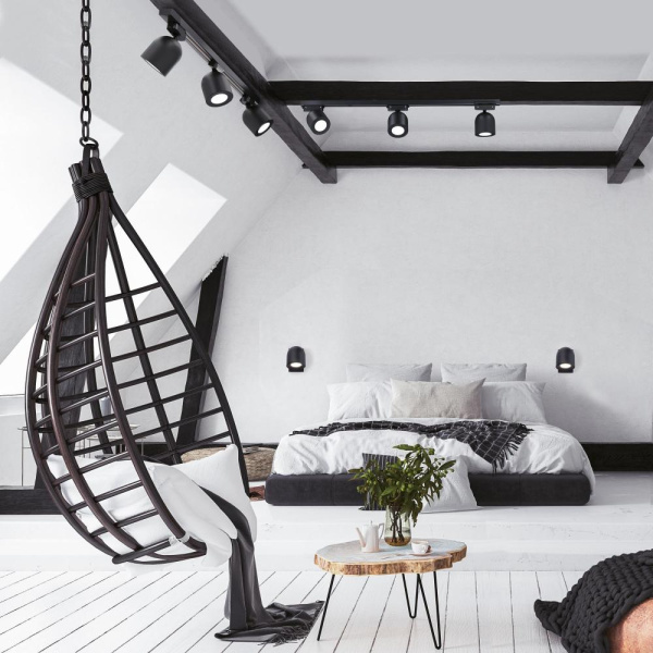 Настенный поворотный светильник Ogma GU10 SW MRL 1009 черный