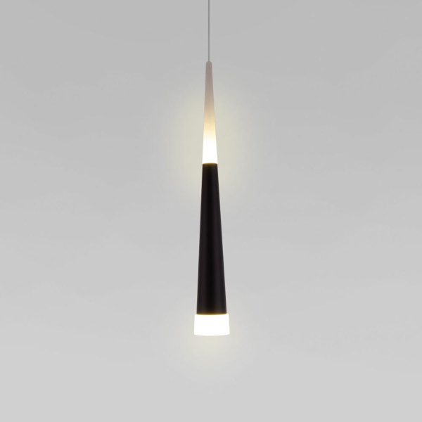 Подвесной светодиодный светильник черный матовый DLR038 7+1W 4200K черный матовый