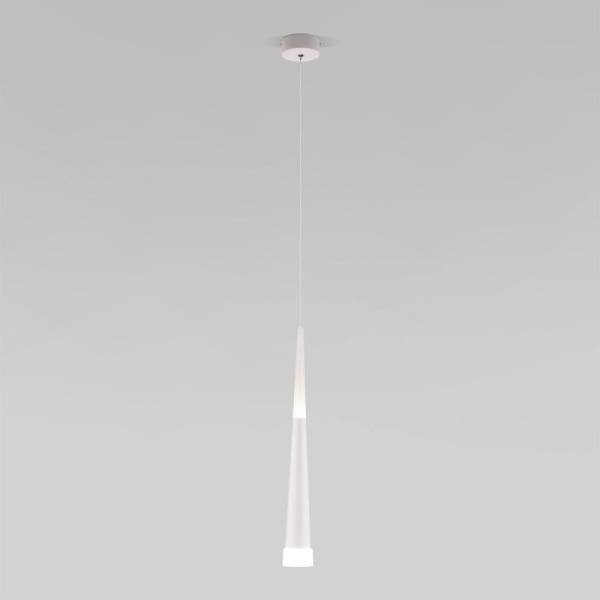 Подвесной светодиодный светильник белый матовый DLR038 7+1W 4200K белый матовый