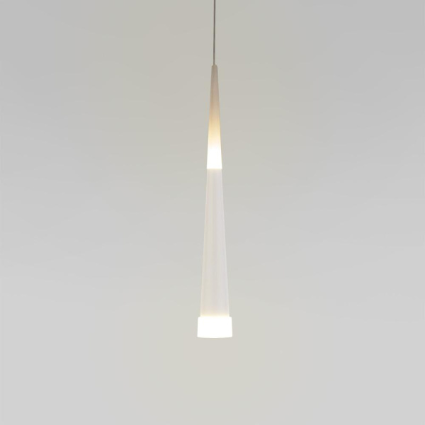 Подвесной светодиодный светильник белый матовый DLR038 7+1W 4200K белый матовый