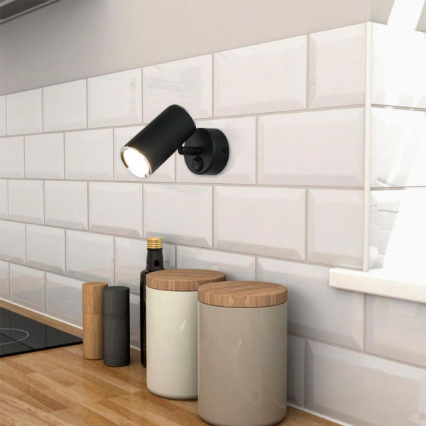 Настенный поворотный светильник Rutero GU10 SW MRL 1003 черный