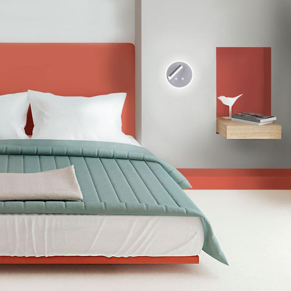 Настенный поворотный светодиодный светильник Tera LED MRL LED 1014 серебро