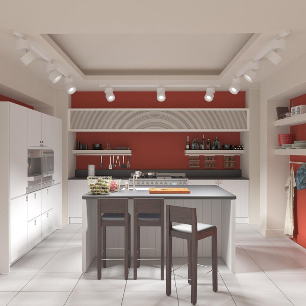 Basic System поворотный Трековый светильник 15W 4200K Klips Белый LTB21