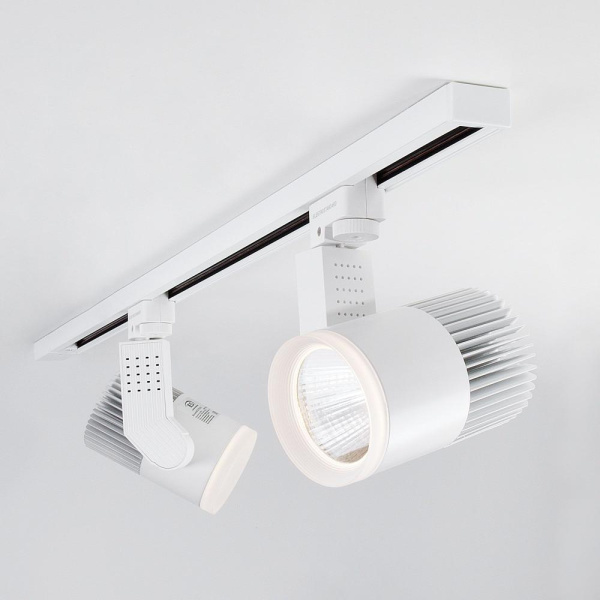 Basic System Трековый поворотный светильник 30W 4200K Accord Белый LTB20