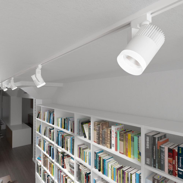 Basic System Трековый поворотный светильник 30W 4200K Accord Белый LTB20