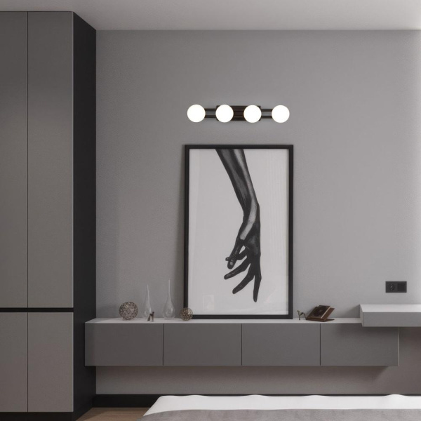 Настенный светодиодный светильник 90332/4 черный