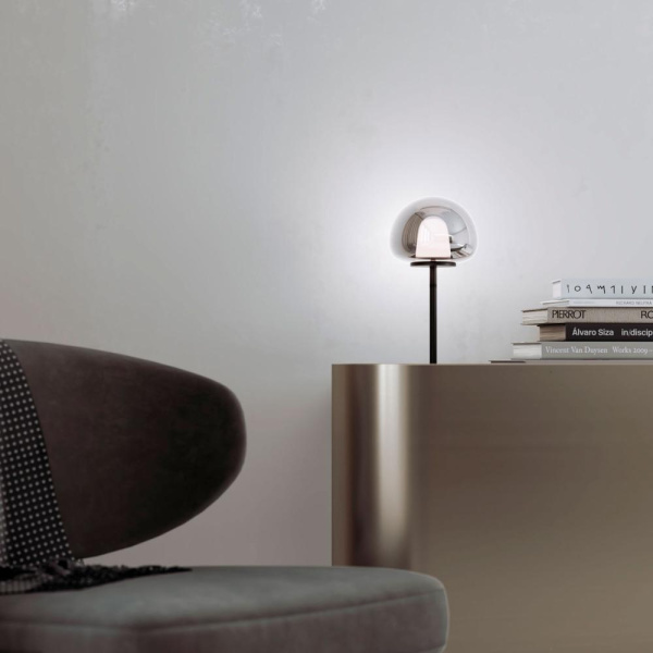 Настольный светодиодный светильник со стеклянным плафоном 90326/1 черный