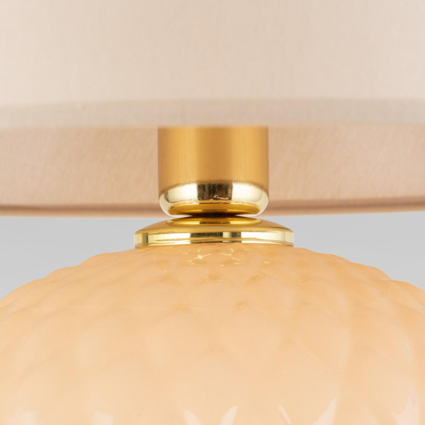 Настольный светильник с тканевым абажуром 5591 Santana Ecru