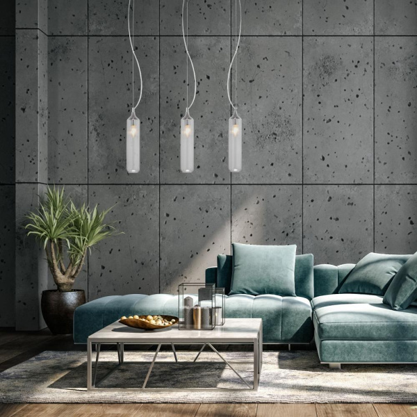 Подвесной светильник со стеклянным плафоном 50252/1 прозрачный