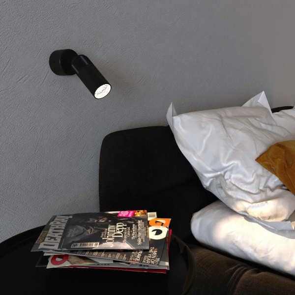 Настенный светодиодный светильник в стиле минимализм 20097/1 LED черный