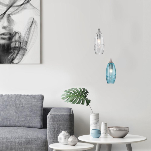 Подвесной светильник со стеклянным плафоном 50222/1 прозрачный