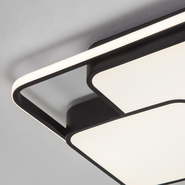 Потолочный светодиодный светильник с регулировкой яркости и цветовой температуры 90253/1 черный