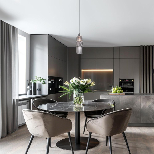 Подвесной светильник со стеклянным плафоном 50209/1 хром