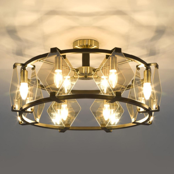 Умный потолочный светильник 60126/8 черный