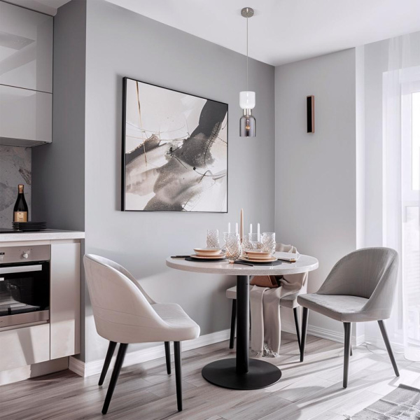 Подвесной светильник со стеклянными плафонами 50118/1 никель