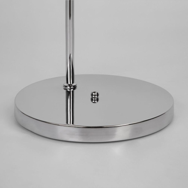 Напольный светильник со стеклянным плафоном 01083/1 хром