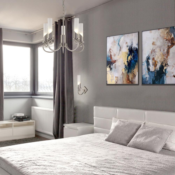 Классическое бра 60117/1 никель