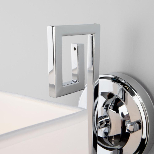 Настенный светильник с тканевым абажуром 60115/1 хром