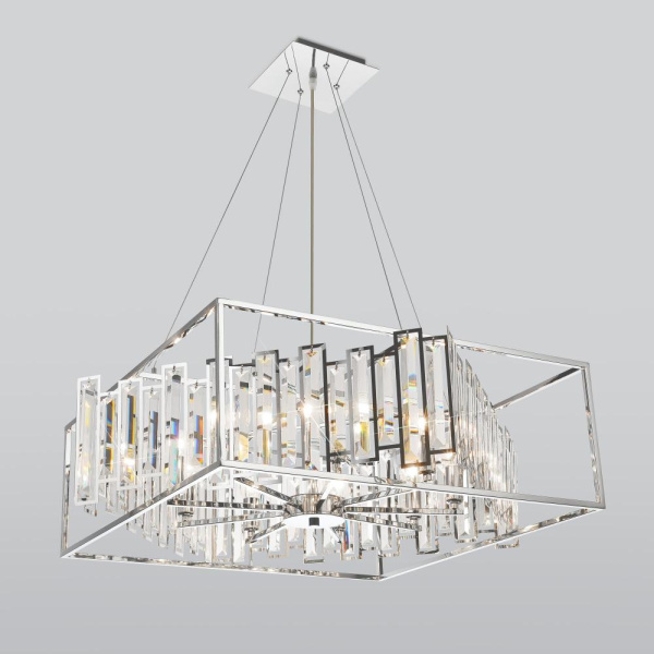 Подвесная люстра с хрусталем 312/9 хром