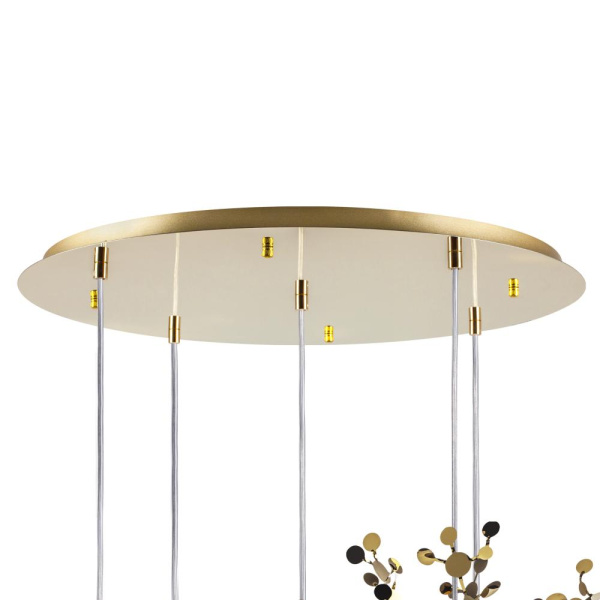 L5PR721132 Подвес пятерной круглый EXTRA 5x3x5W(led) G9  (721132 - 5 + 572152 -1) ЗОЛОТО