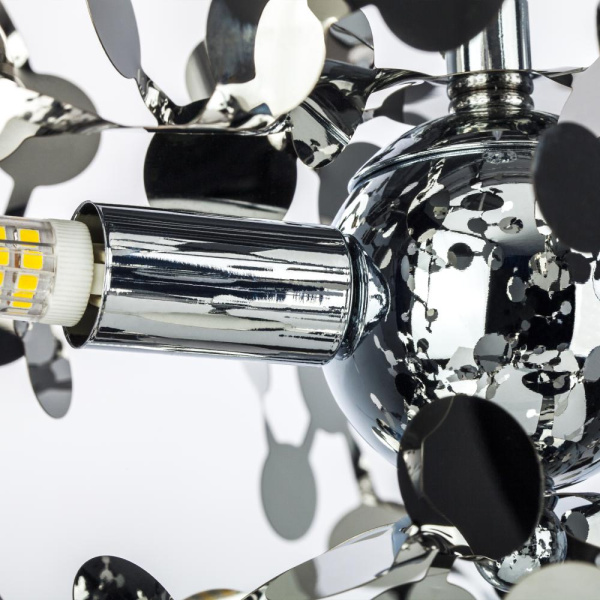 L4PL721134 Подвес четверной линейный EXTRA 4x3x5W(led) G9  (721134 - 4 + 572144 -1) ХРОМ