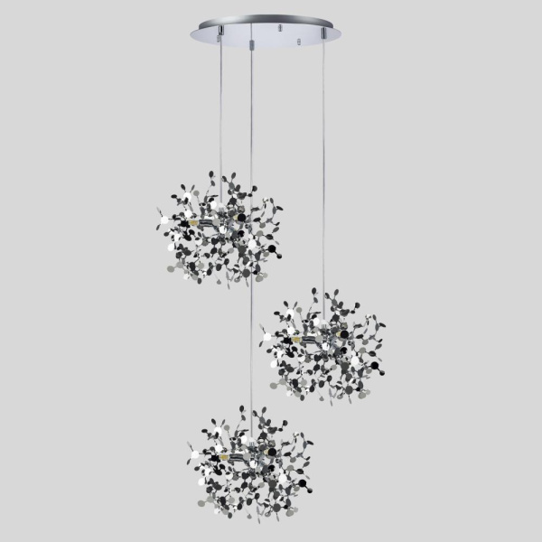 L3PR721134 Подвес тройной круглый EXTRA 3x3x5W(led) G9  (721134 - 3 + 572134 -1) ХРОМ