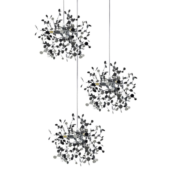 L3PR721134 Подвес тройной круглый EXTRA 3x3x5W(led) G9  (721134 - 3 + 572134 -1) ХРОМ