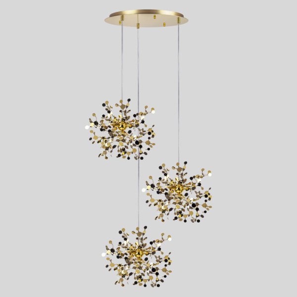 L3PR721132 Подвес тройной круглый EXTRA 3x3x5W(led) G9  (721132 - 3 + 572132 -1) ЗОЛОТО