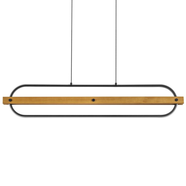723337 Люстра LODI LED 36W 3240LM ЧЕРНЫЙ/ДЕРЕВО 3000K
