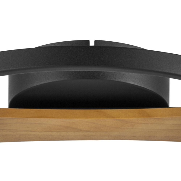 723027 Люстра LODI LED 25W 2000LM ЧЕРНЫЙ/ДЕРЕВО 3000K
