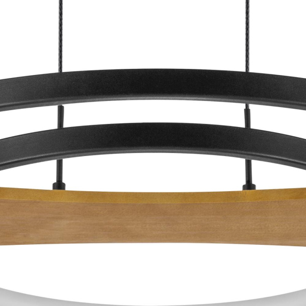 723227 Люстра LODI LED 43W 3440LM ЕРНЫЙ/ДЕРЕВО 3000K