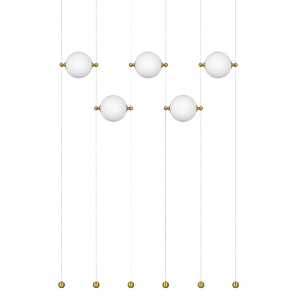 815501 Люстра DAFNE LED 5x8.5W ЛАТУНЬ 3000K