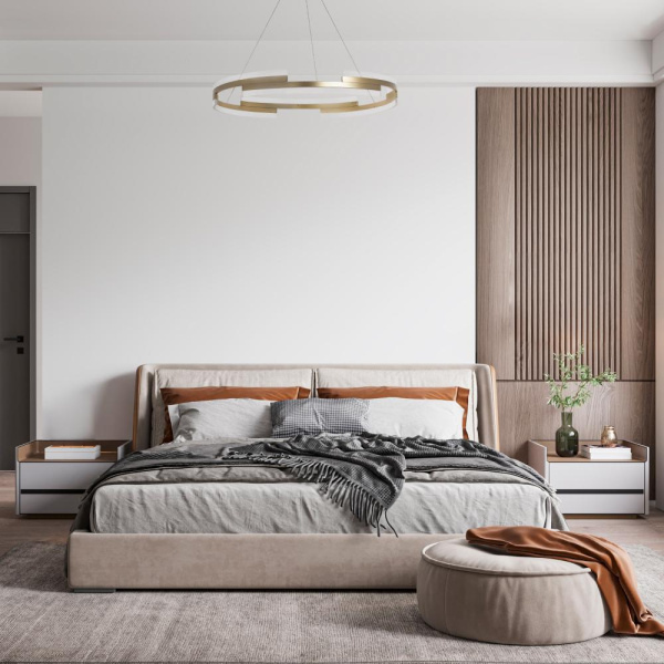 736333 Люстра ROTONDA 70W LED 3805LM 120G ЗОЛОТО 3000K