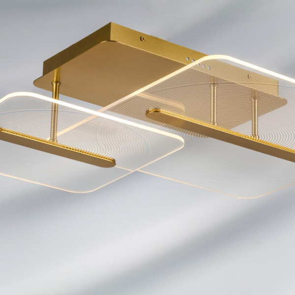 738063 Люстра ACRILE 29W LED 2966LM 120G ЗОЛОТО 3000K