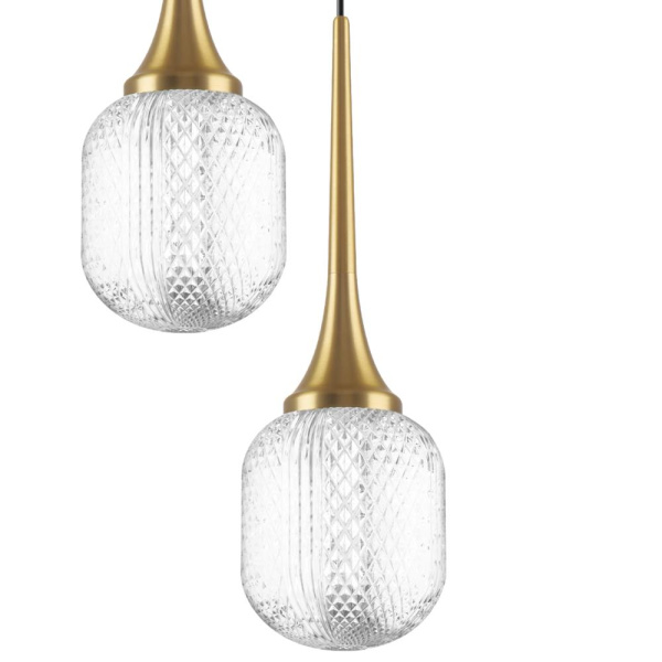 738131 Люстра ACRILE 53W LED 3217LM 360G ЗОЛОТО 3000K