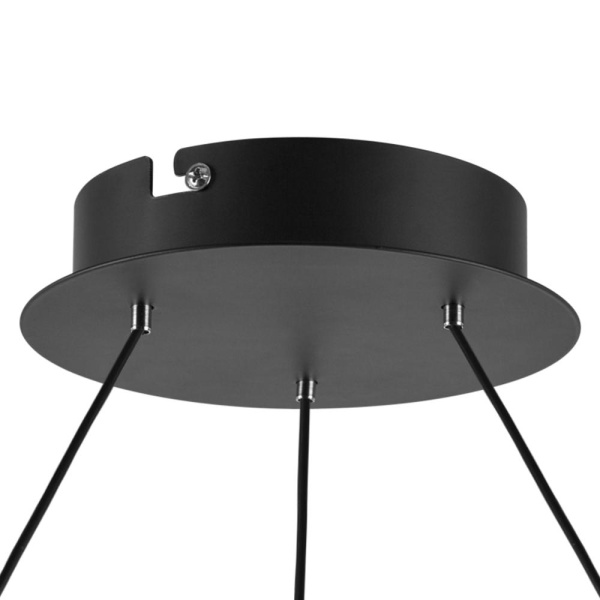 736187 Люстра ROTONDA 51W LED 2808LM 180G ЧЕРНЫЙ 3000K