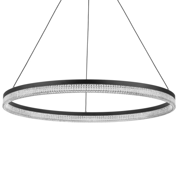 736187 Люстра ROTONDA 51W LED 2808LM 180G ЧЕРНЫЙ 3000K