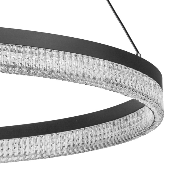 736187 Люстра ROTONDA 51W LED 2808LM 180G ЧЕРНЫЙ 3000K
